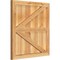 Ekena Millwork Framed Board-n-Batten Shutters w/Z-Bar, Rough Sawn Western Red Cedar, 26 7/8W x 28H, PR RBF06Z26X028RWR - alternate 4
